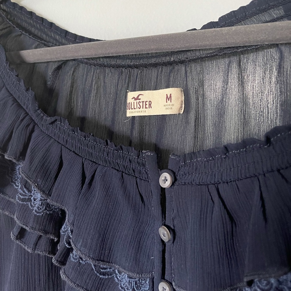 Hollister Navy Blouse
